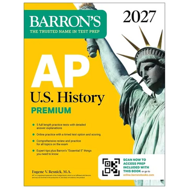 AP U.S. History Premium, 2027: 5 Practice Tests + Comprehensive Review + Online Practice