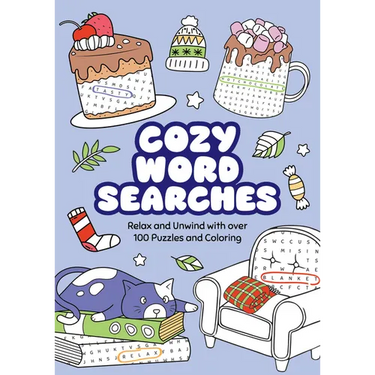 Cozy Word Searches: Relax and Unwind with Over 100 Puzzles and Coloring