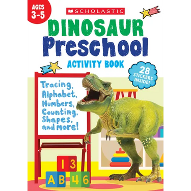 Dinosaur Preschool Activity Book