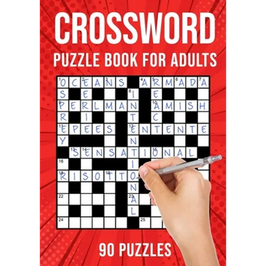 Crossword Puzzle Books for Adults: Quick Cross Word Puzzles Activity Book 90 Puzzles (US Version)