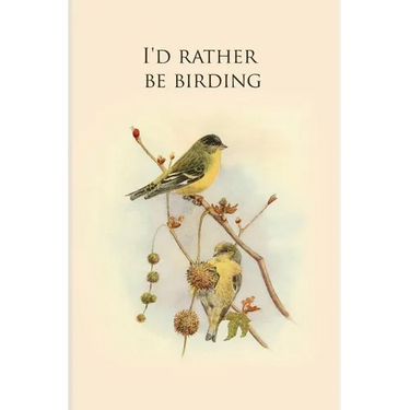 I'd rather be birding: Gifts For Birdwatchers - a great logbook, diary or notebook for tracking bird species. 120 pages
