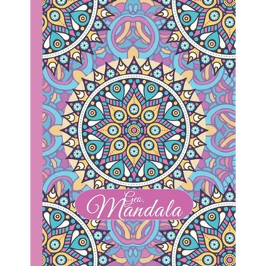Geo-Mandala: 50+ Unique Geometric and mandala pattern large print adult coloring book for relaxation and stress relief: An Adult Co