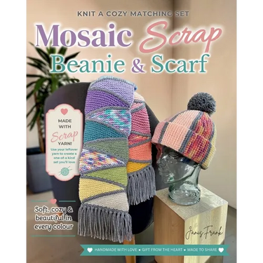 Mosaic Scrap Beanie & Scarf: Knitting Patterns
