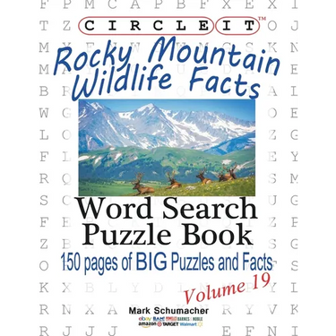 Circle It, Rocky Mountain Wildlife Facts, Word Search, Puzzle Book