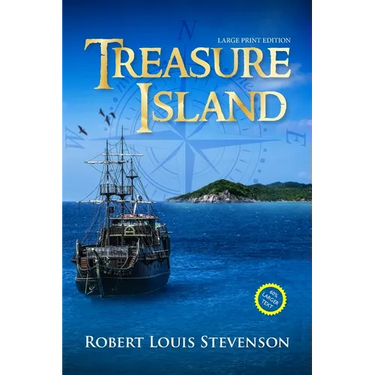 Treasure Island (Annotated, Large Print)