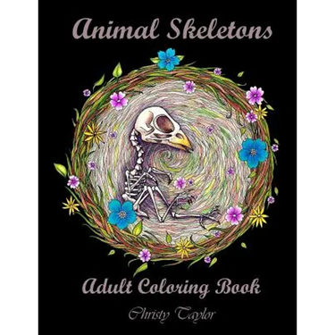 Animal Skeletons: Adult Coloring Book
