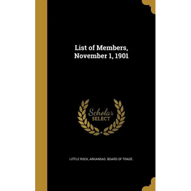 List of Members, November 1, 1901