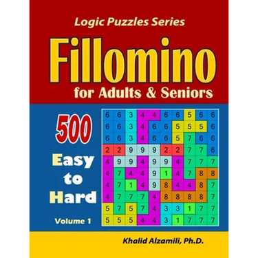 Fillomino for Adults and Seniors: 500 Easy to Hard