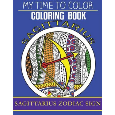 Sagittarius Zodiac Sign - Adult Coloring Book