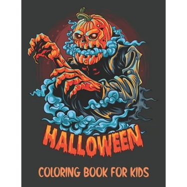 Halloween Coloring Book for Kids: Spooky Coloring book with Dracula, Skull, Cat and many more.