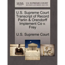 U.S. Supreme Court Transcript of Record Parlin & Orendorff Implement Co V. Frey