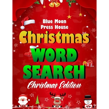 Christmas word search.: Easy Large Print Puzzle Book for Adults, Kids & Everyone for the 25 Days of Christmas.