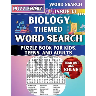 Biology - Themed Word Search - Fun & Educational Puzzles for Kids, Teens, and Adults (Large Print Edition): Featuring Engaging Themed Word Search Puzz