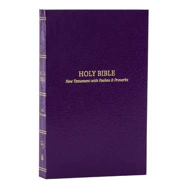 KJV Holy Bible: Pocket New Testament with Psalms and Proverbs, Purple Softcover, Red Letter, Comfort Print: King James Version