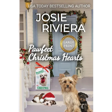 Pawfect Christmas Hearts Large Print: A Heartwarming Sweet, Clean, and Wholesome Holiday Romance Collection Featuring Books from the Puppies for Chris