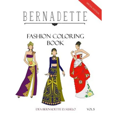BERNADETTE Fashion Coloring Book Vol. 5: Dresses inspired by national costumes