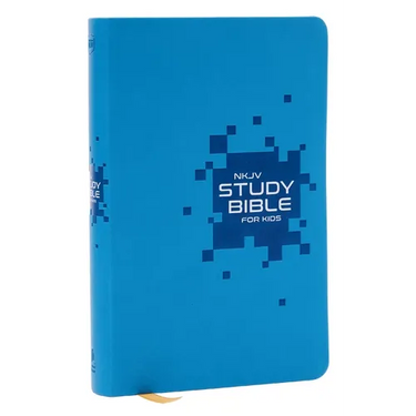 NKJV Study Bible for Kids, Blue Leathersoft: The Premier Study Bible for Kids