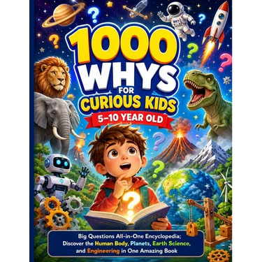 1000 Whys for Curious Kids 5-10 Year Old: Big Questions All-in-One Encyclopedia; Discover the Human Body, Planets, Earth Science, and Engineering in O