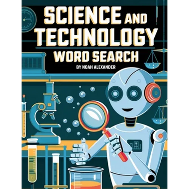 Science and Technology Word Search: 8.5x11 Large Print