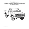 TM 9-2320-289-10 Operator's Manual for the M1008 series of trucks