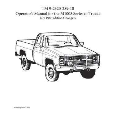 TM 9-2320-289-10 Operator's Manual for the M1008 series of trucks