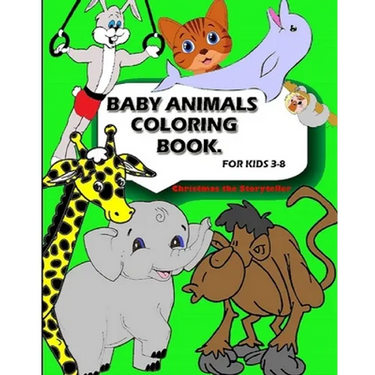 Baby Animal Coloring Book: For Kids Aged 3-8