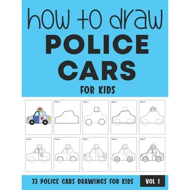 How to Draw Police Cars for Kids - Vol 1