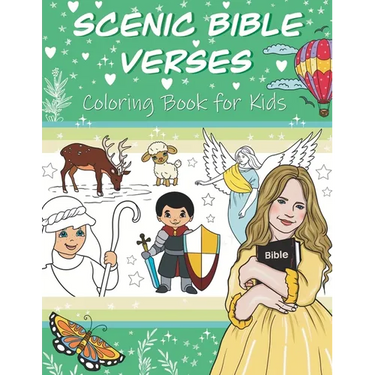 Scenic Bible Verses Coloring Book for Kids