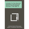 A Guide to the Printed Materials for English Social and Economic History, 1750-1850, V1