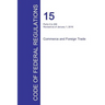 Code of Federal Regulations Title 15, Volume 1, January 1, 2016