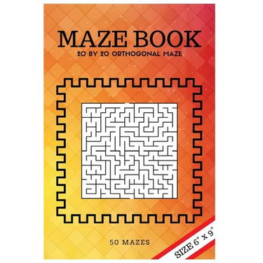 Maze Book: 20 by 20 orthogonal maze (for All ages)