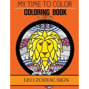 Leo Zodiac Sign - Adult Coloring Book