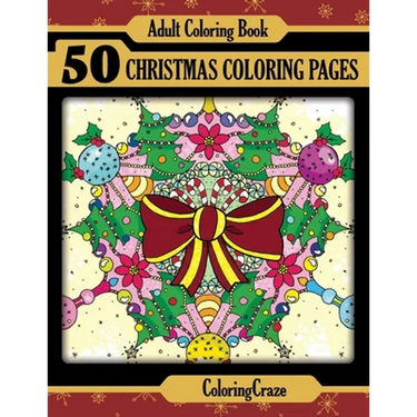 Adult Coloring Book: 50 Christmas Coloring Pages