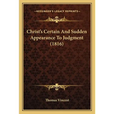 Christ's Certain And Sudden Appearance To Judgment (1816)