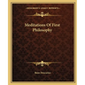 Meditations Of First Philosophy