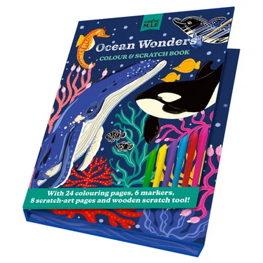 Ocean Wonders: Colour & Scratch Book