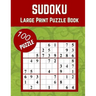 sudoku large print puzzle book: 100 Medium to Hard Puzzles for Adults & Seniors for Gradually Improving Sudoku Skills