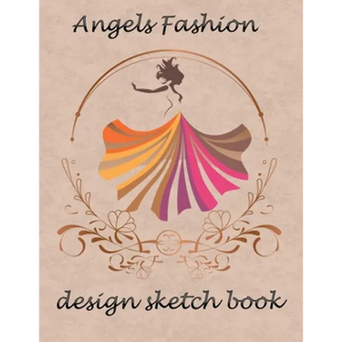 angels fashion design sketch book: Sketchbook Figure Templates for Fashion Designers and Model Draft Sketchpad (8.5x11) inches gift for women and girl