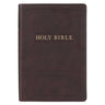 KJV Bible Giant Print Full-Size (Faux Leather, Espresso Brown)