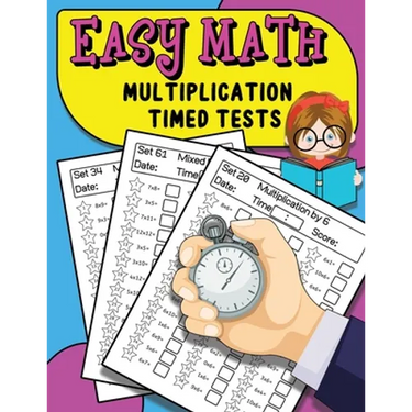 Easy Math Multiplication Timed Tests: Daily Math Practice For Grades 3-5, Multiplication Workbook