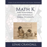 Math K: For Nonverbal and Minimally Verbal Students: Lesson Plans with Options for Student Responses