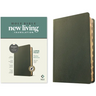 NLT Large Print Thinline Reference Bible, Filament Enabled (Genuine Leather, Olive Green, Indexed, Red Letter)