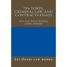 75% Torts, Criminal law, and Contracts Essays: Easy Law School Reading - LOOK INSIDE!