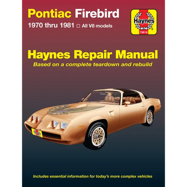 Pontiac Firebird, Trans Am, Formula & Esprit 1970-81