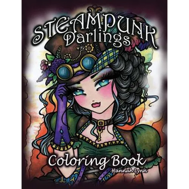 Steampunk Darlings Coloring Book