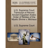 U.S. Supreme Court Transcript of Record Ancient Egyptian Arabic Order of Nobles of the Mystic Shrine V. Michaux