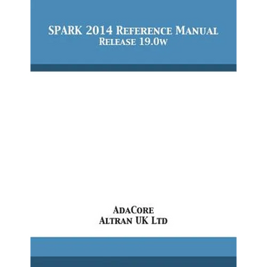 SPARK 2014 Reference Manual: Release 19.0w