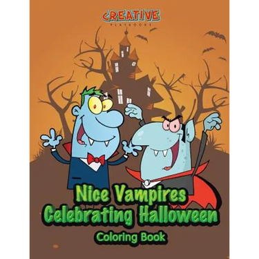 Nice Vampires Celebrating Halloween Coloring Book