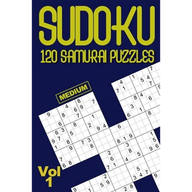 Sudoku 120 SAMURAI medium puzzles: A challenging Sudoku variation brain training in a handy pocket sized paperback book