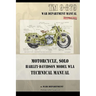 Motorcycle, Solo Harley-Davidson Model WLA Technical Manual